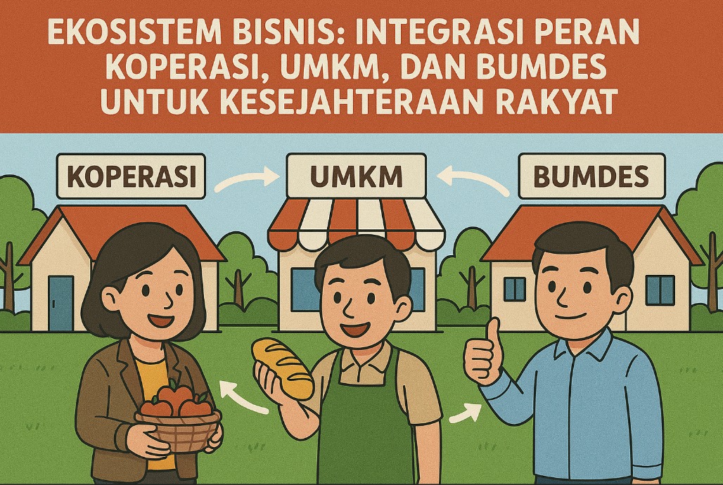 Ekosistem Bisnis Desa: Integrasi Peran Koperasi, UMKM, dan BUMDes untuk Kesejahteraan Rakyat